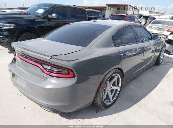 2C3CDXCTXJH162400 2018 DODGE CHARGER Серый Задняя правая четверть