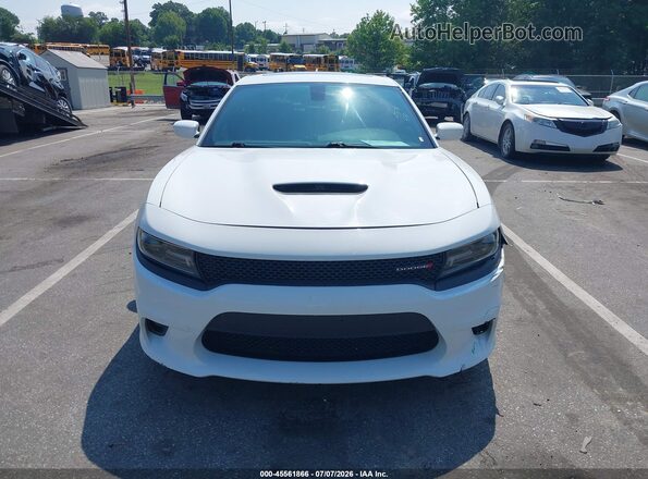2C3CDXCTXJH186809 2018 DODGE CHARGER White Widok zestawu wskaźników