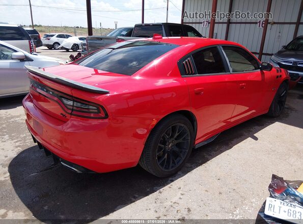 2C3CDXCTXJH209876 2018 DODGE CHARGER Red Trasero derecho