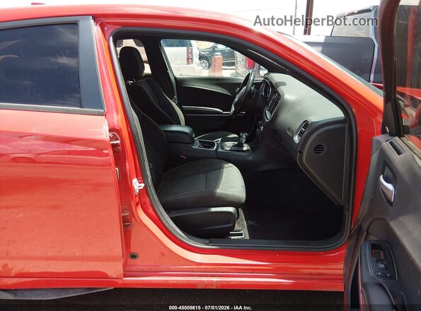 2C3CDXCTXJH209876 2018 DODGE CHARGER Red Vista interior delantera