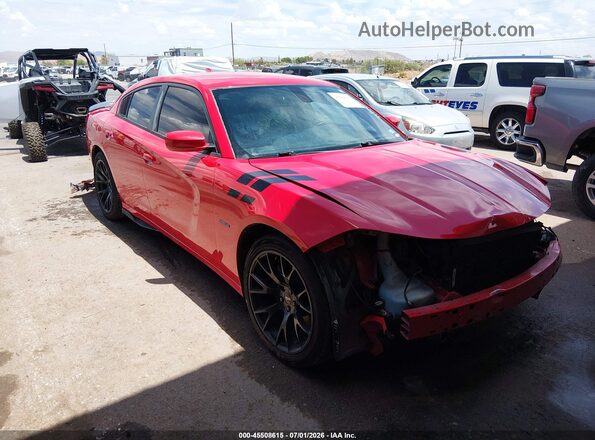 2C3CDXCTXJH209876 2018 DODGE CHARGER Red Vista interior de 360 grados