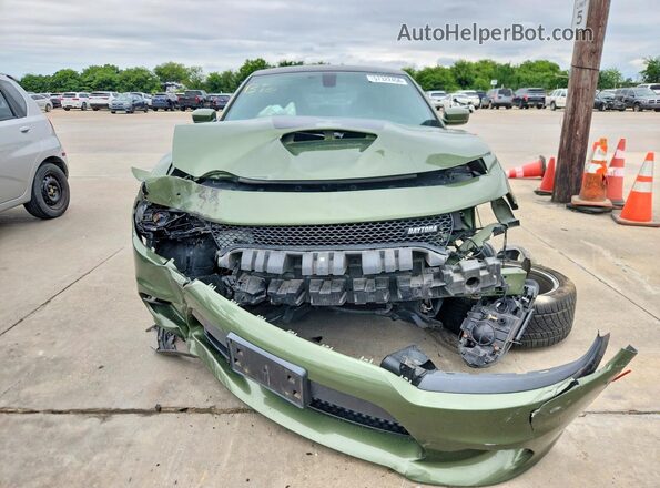 2C3CDXCTXJH235796 2018 DODGE CHARGER Green Vista frontal