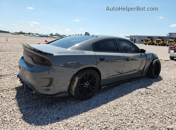 2C3CDXCTXJH295139 2018 DODGE CHARGER Gray Tył prawy