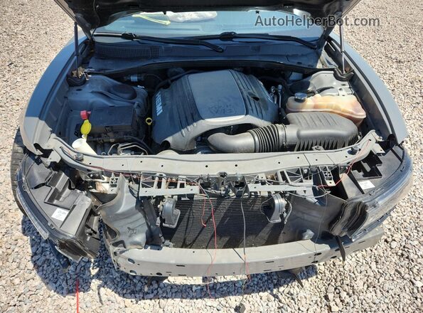 2C3CDXCTXJH295139 2018 DODGE CHARGER Gray Widok wnętrza z tyłu