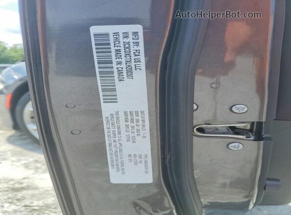 2C3CDXCTXLH200307 2020 DODGE CHARGER Серый Вид наклейки с VIN-кодом