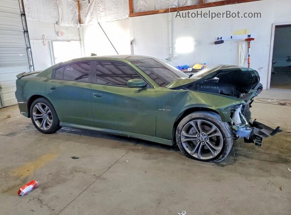 2C3CDXCTXMH656230 2021 DODGE CHARGER Green Առջևի աջ