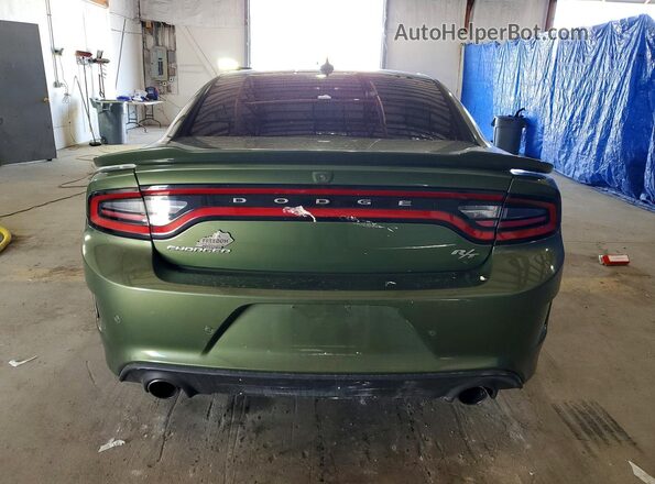 2C3CDXCTXMH656230 2021 DODGE CHARGER Green Հետևի տեսք
