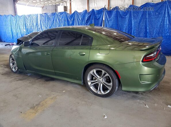 2C3CDXCTXMH656230 2021 DODGE CHARGER Green Հետևի ձախ