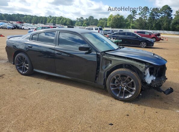 2C3CDXCTXPH598253 2023 DODGE CHARGER Черный Передняя правая четверть