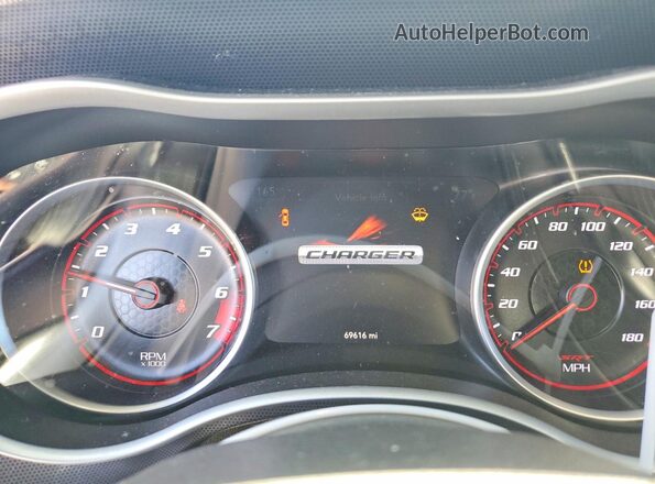 2C3CDXEJ0JH188323 2018 DODGE CHARGER White Instrument cluster view