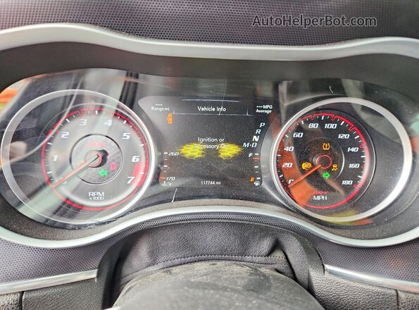 2C3CDXEJ1GH163049 2016 DODGE CHARGER Red Widok zestawu wskaźników