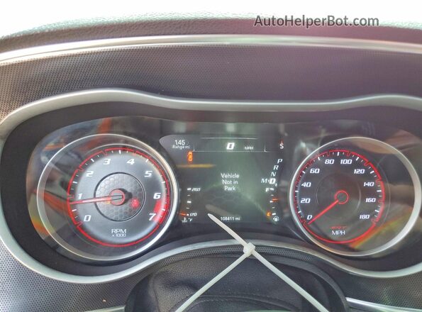 2C3CDXEJ2JH171135 2018 DODGE CHARGER Red Instrument cluster view
