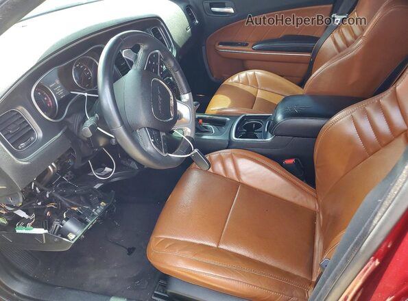 2C3CDXEJ2JH171135 2018 DODGE CHARGER Red Front interior view