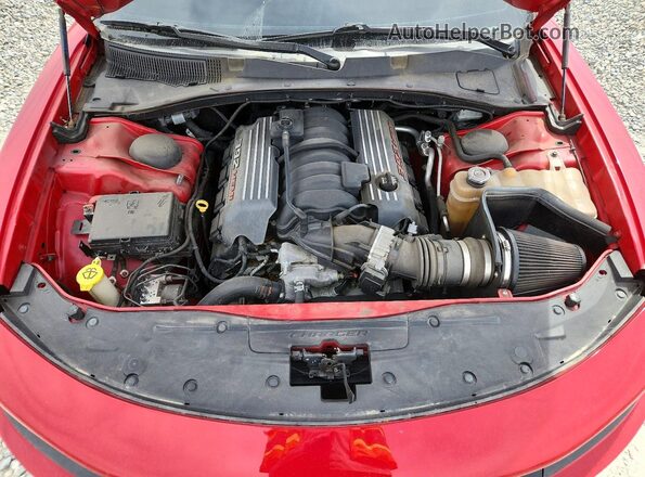 2C3CDXEJ9HH521077 2017 DODGE CHARGER Red უკანა სალონის ხედი