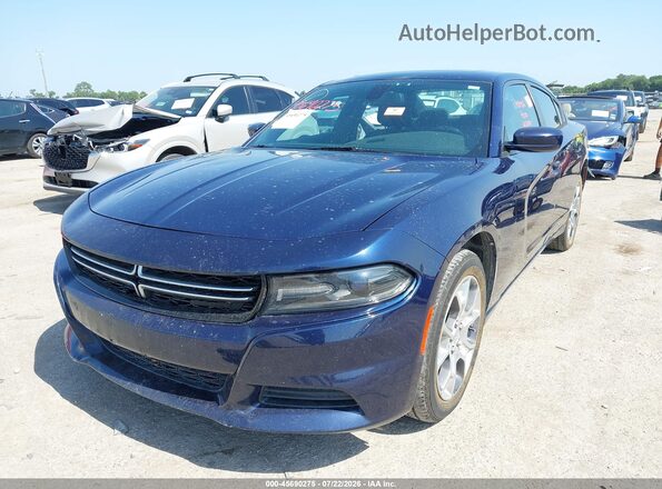 2C3CDXFG2GH141189 2016 DODGE CHARGER Blue Vista tres cuartos delantera izquierda