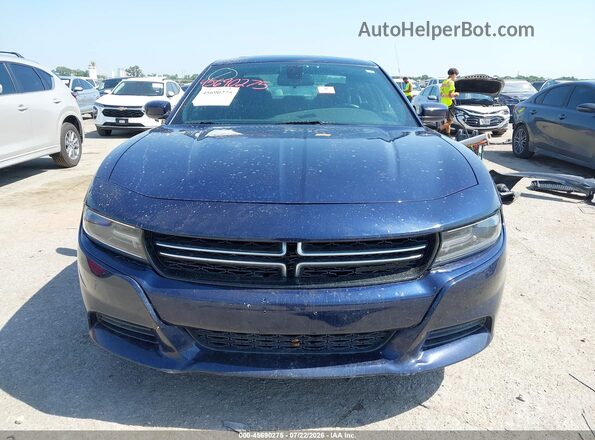 2C3CDXFG2GH141189 2016 DODGE CHARGER Blue Vista del cuadro de instrumentos