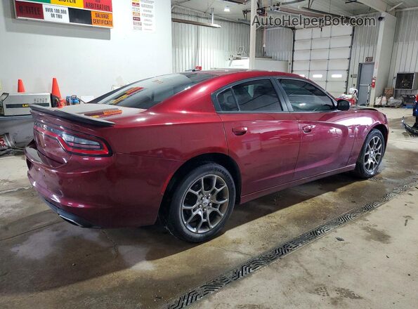 2C3CDXFG8HH590538 2017 DODGE CHARGER Burgundy Trasero derecho