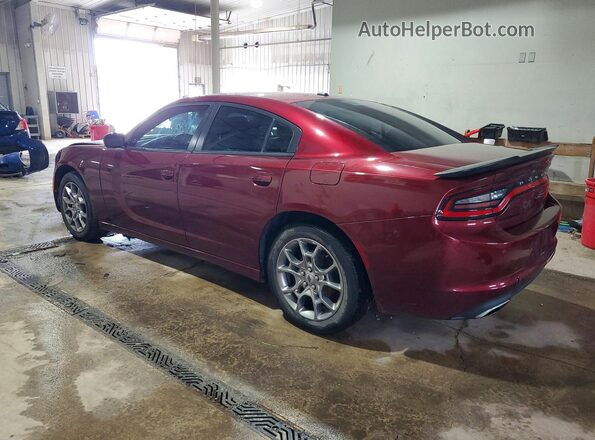 2C3CDXFG8HH590538 2017 DODGE CHARGER Burgundy Trasero izquierdo
