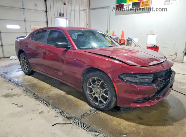 2C3CDXFG8HH590538 2017 DODGE CHARGER Burgundy Delantero derecho