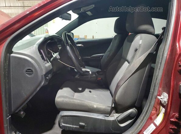2C3CDXFG8HH590538 2017 DODGE CHARGER Burgundy Vista interior delantera