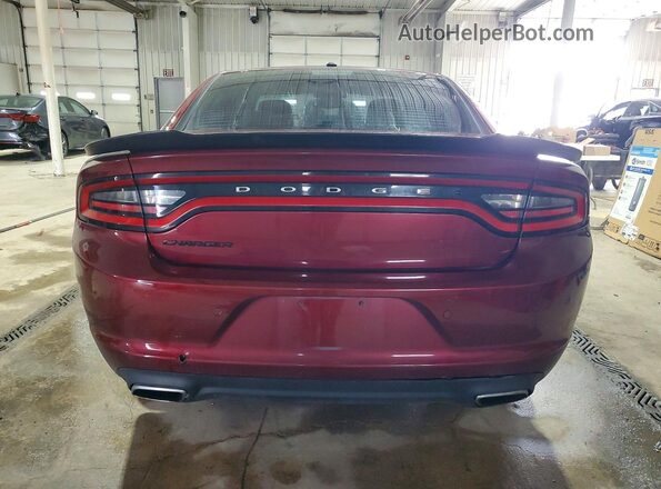 2C3CDXFG8HH590538 2017 DODGE CHARGER Burgundy Vista trasera