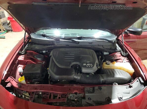 2C3CDXFG8HH590538 2017 DODGE CHARGER Burgundy Vista interior trasera