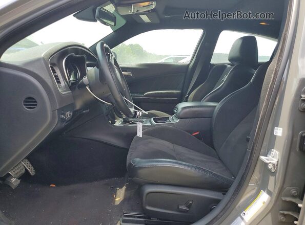 2C3CDXGJ0HH625115 2017 DODGE CHARGER Gray Widok wnętrza z przodu