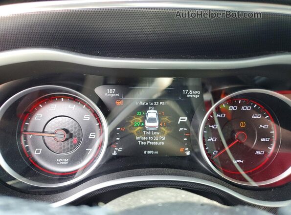 2C3CDXGJ0HH625115 2017 DODGE CHARGER Gray Widok zestawu wskaźników