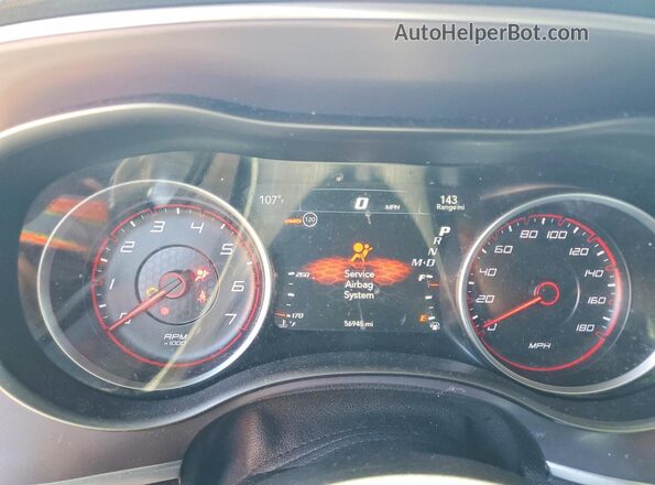 2C3CDXGJ0KH668103 2019 DODGE CHARGER Red Սարքավորումների վահանակի տեսք