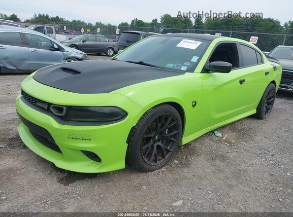 2C3CDXGJ0KH673981 2019 DODGE CHARGER Зеленый Передняя левая четверть