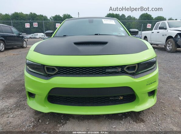2C3CDXGJ0KH673981 2019 DODGE CHARGER Зеленый Вид щитка приборов
