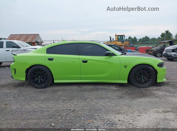 2C3CDXGJ0KH673981 2019 DODGE CHARGER Зеленый Вид задней части салона