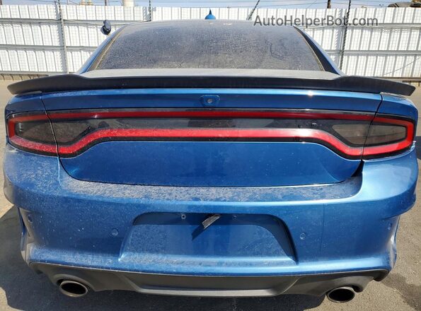 2C3CDXGJ0LH197300 2020 DODGE CHARGER Blue Widok z tyłu
