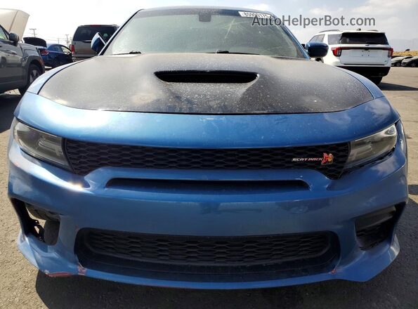 2C3CDXGJ0LH197300 2020 DODGE CHARGER Blue Widok z przodu