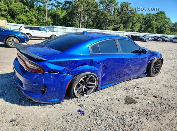 2C3CDXGJ0MH537840 2021 DODGE CHARGER Blue Հետևի աջ