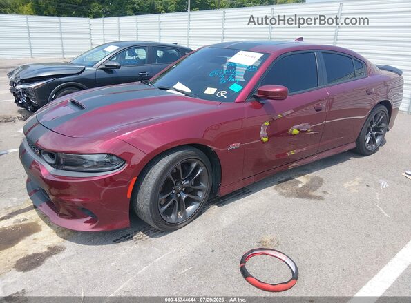2C3CDXGJ0NH169869 2022 DODGE CHARGER Красный Передняя левая четверть