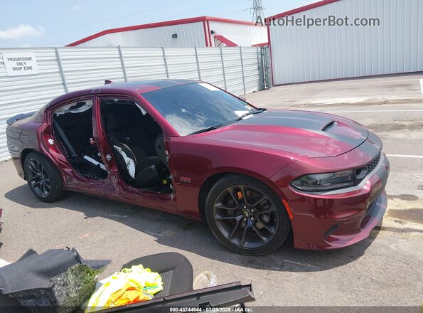 2C3CDXGJ0NH169869 2022 DODGE CHARGER Красный Вид задней части салона