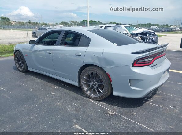 2C3CDXGJ0NH177874 2022 DODGE CHARGER Gray Հետևի ձախ