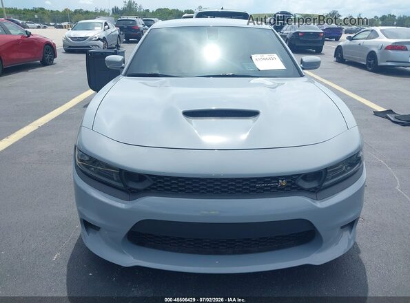 2C3CDXGJ0NH177874 2022 DODGE CHARGER Gray Առջևի վահանակի տեսք