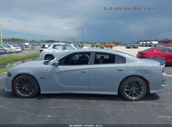 2C3CDXGJ0NH177874 2022 DODGE CHARGER Gray Սալոնի հետևի տեսք