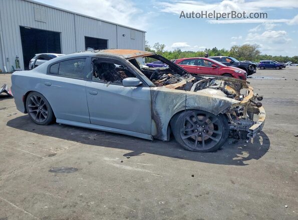 2C3CDXGJ0NH190088 2022 DODGE CHARGER Gray Przód prawy