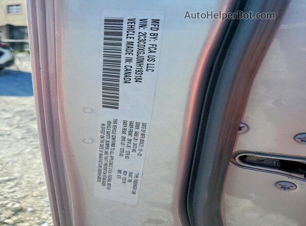 2C3CDXGJ0NH193184 2022 DODGE CHARGER Silver VIN კოდის სტიკერის ხედი