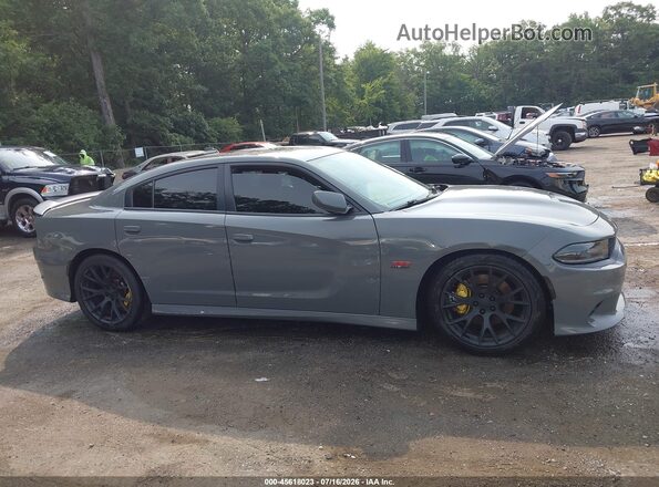 2C3CDXGJ1JH119024 2018 DODGE CHARGER Gray Սալոնի հետևի տեսք
