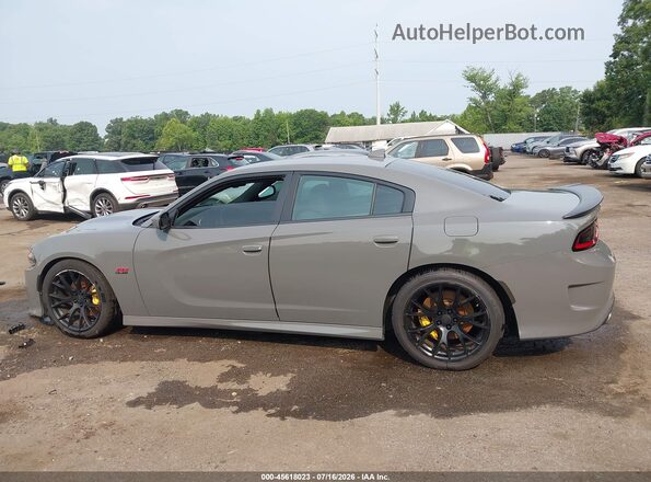 2C3CDXGJ1JH119024 2018 DODGE CHARGER Gray Սալոնի 360 աստիճան տեսք