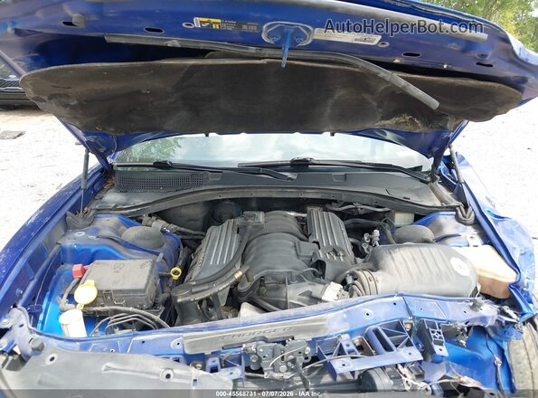 2C3CDXGJ1JH173097 2018 DODGE CHARGER Blue Rear view