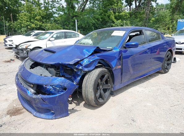 2C3CDXGJ1JH173097 2018 DODGE CHARGER Blue Front left
