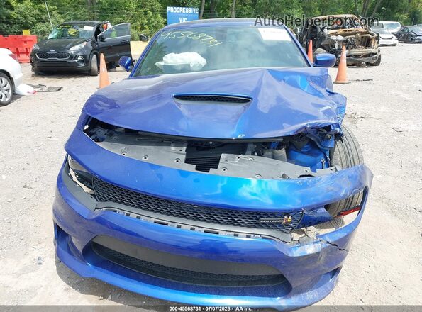 2C3CDXGJ1JH173097 2018 DODGE CHARGER Blue Instrument cluster view