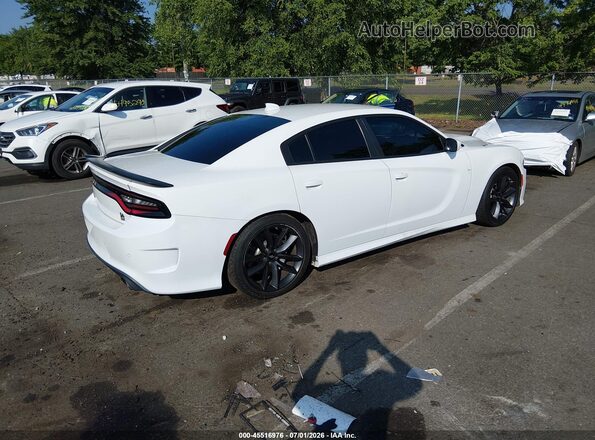 2C3CDXGJ1KH553185 2019 DODGE CHARGER White Հետևի աջ