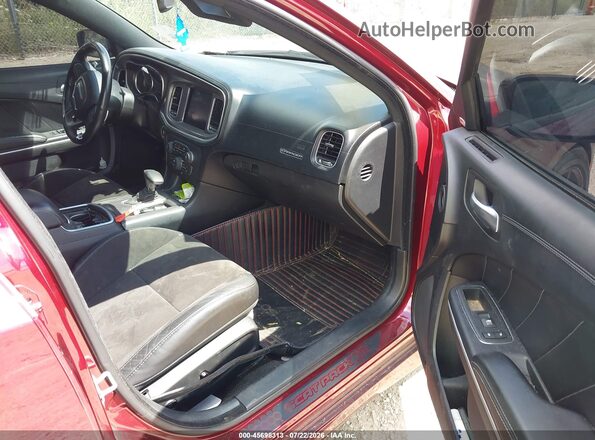 2C3CDXGJ1KH647082 2019 DODGE CHARGER Maroon Вид салону спереду