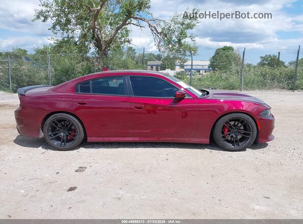 2C3CDXGJ1KH647082 2019 DODGE CHARGER Maroon Вид щитка приладів